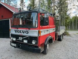 Volvo F610-385, kran, bil/maskintransport, dubbelh