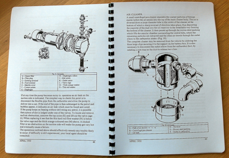 Instruktionsbok Land Rover 1948-1951