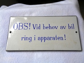 emaljskylt