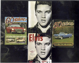 Böcker 1950-60-talsbilar och Elvisbok