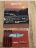 Instruktionsbok och broschyr Chevrolet 1969