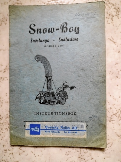 Snöslunga/snölastare