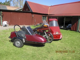 Honda Silverwing 650 med sidovagn