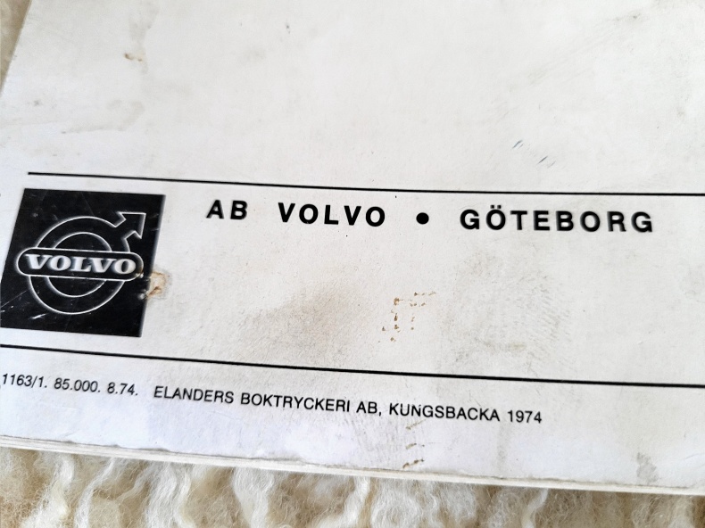 Volvo instruktionsbok 1974