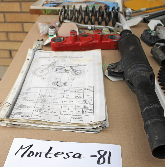 NYA o BEG. RESERVDELAR MONTESA CAPPRA 1981-82