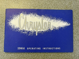 Original användarhandbok till Chrysler 1964
