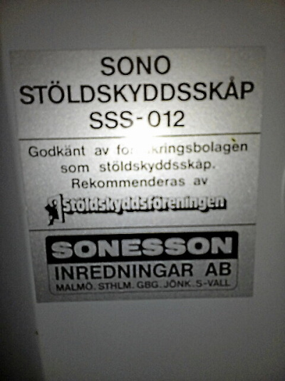 STÖLDSKYDDSSKÅP