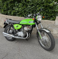 Kawasaki MACH III, 500 cc -70. Klassisk trepip!