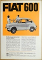 Broschyrblad Fiat 600 1967 