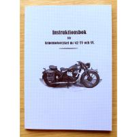Instruktionsbok Monark Albin M/42 TV & SV