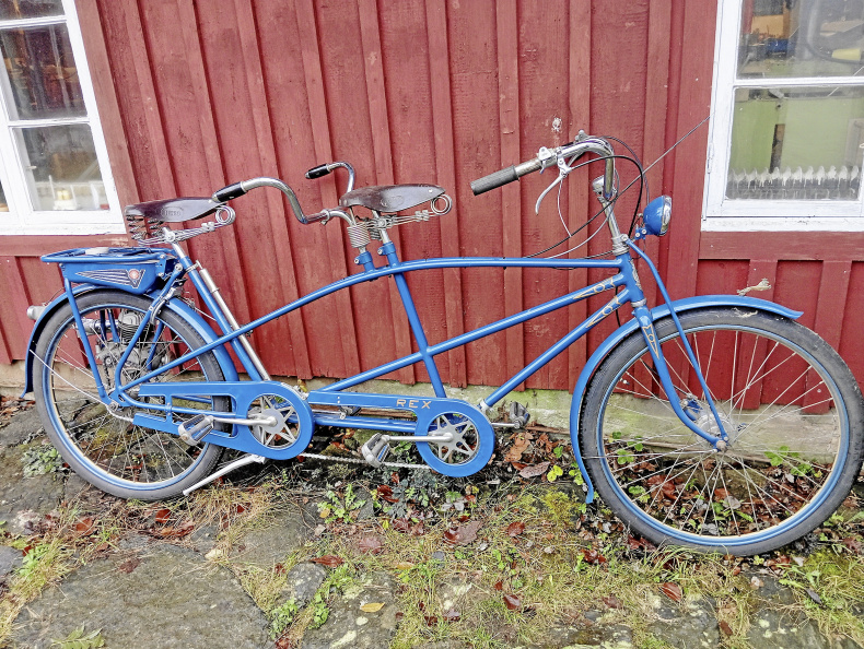 Tandemcykel  REX  med Victoria fm38 påhängsmotor