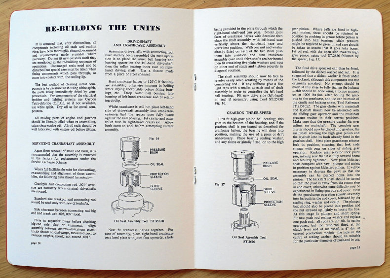 Verkstadshandbok Villiers 9E, 2L, 3L,31C, 32A, 24A