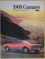 Broschyr Chevrolet Camaro 1968
