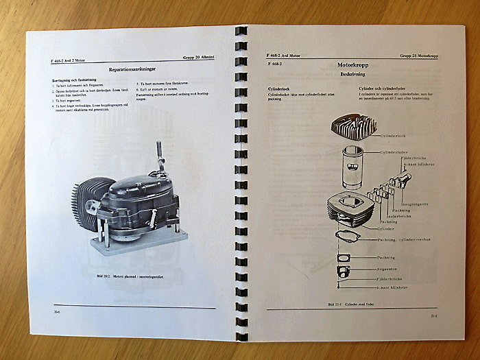 Verkstadshandbok Husqvarna 256A Militär MC