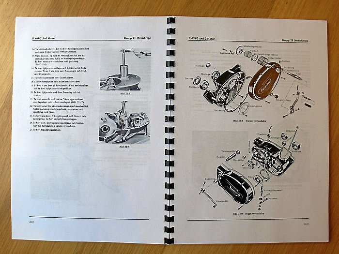 Verkstadshandbok Husqvarna 256A Militär MC
