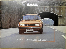 Broschyr Saab 99 sedan 1976