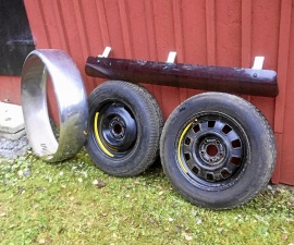 Volvo 245 vindavvisare & original reservhjul