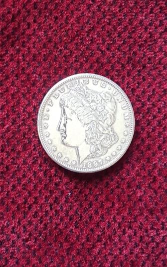 Silver Dollar från 1897