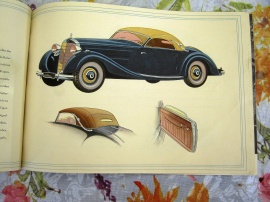 Försäljningsbroschyr Mercedes 1930-tal