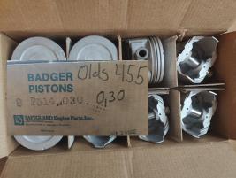 Kolvar från Badger Pistons till Olds 455
