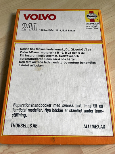 Reparationshandbok Volvo 240