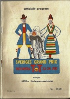 Program + biljetter Sveriges GP - Hedemora 1955