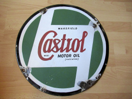 Castrol emaljskylt