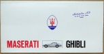 Broschyr Maserati Ghibli 1970