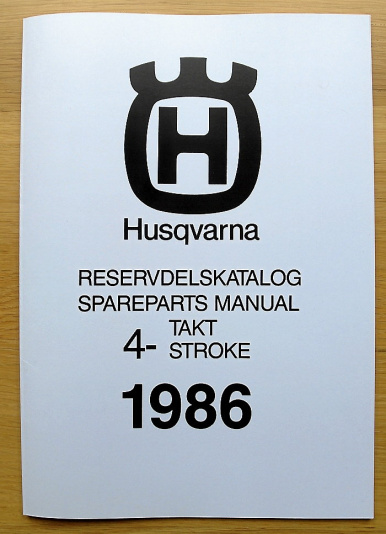 Reservdelskatalog Husqvarna Cross & Enduro -86