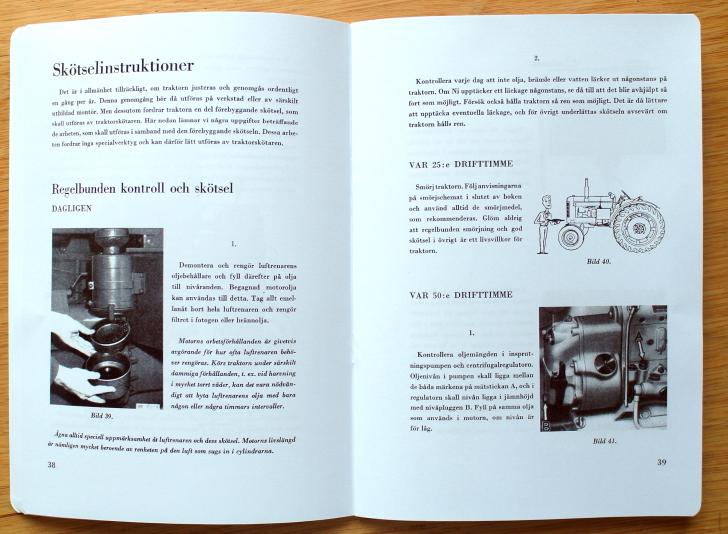 Instruktionsbok Volvo traktor BM-35/36