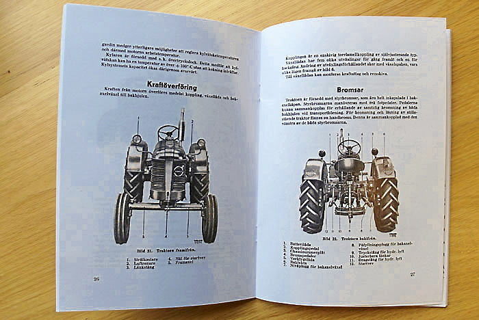 Instruktionsbok Volvo T24-T25 Traktor