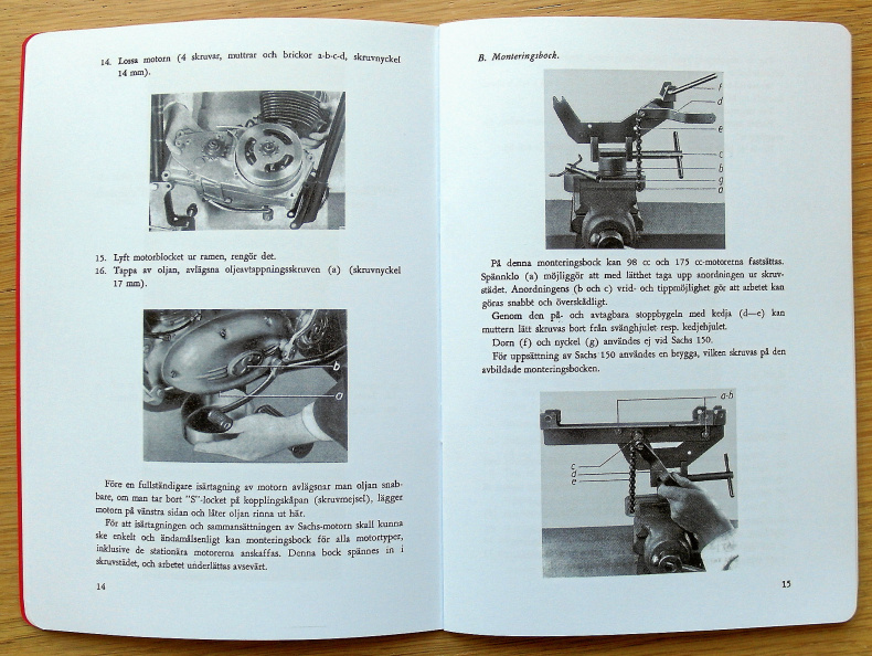 Verkstadshandbok Sachs 150 &amp; 175 cc motor