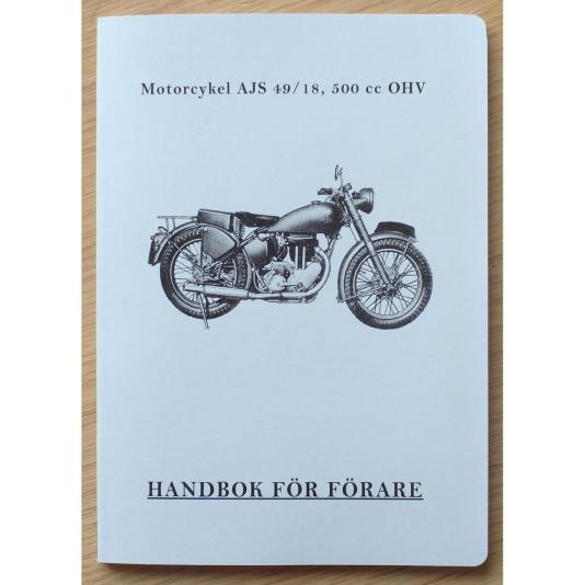 Instruktionsbok AJS 49/18 OHV, 1949