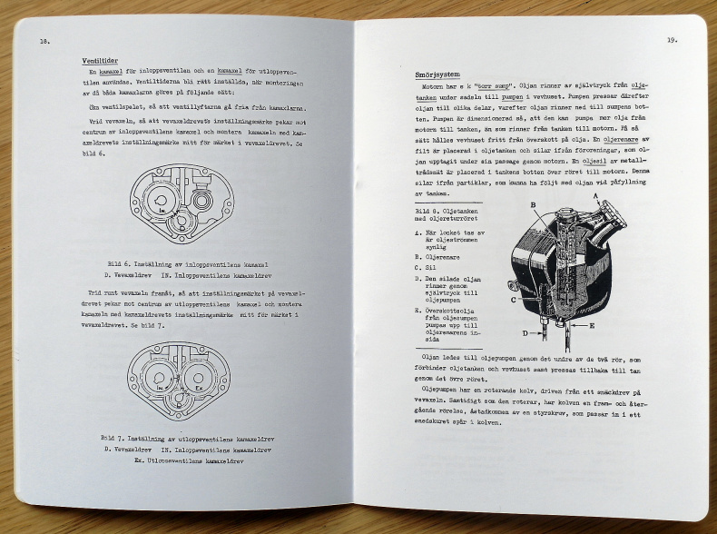 Instruktionsbok AJS 49/18 OHV, 1949