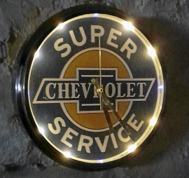 CHEVROLET-SERVICE-CLOCK med belysning