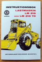 Instruktionsbok Volvo BM LM 218 och 218 TD