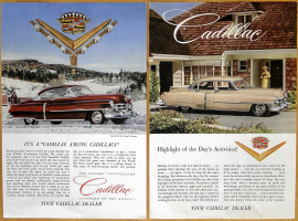 2 st Cadillac 1952 annonser
