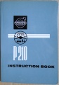 Instruktionsbok Volvo P120 Duett 1962 + tillägg