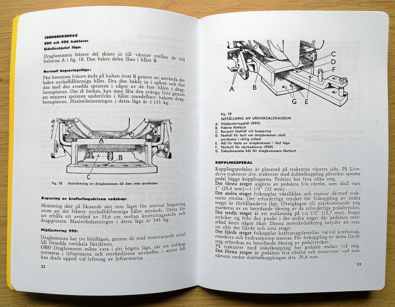 Instruktionsbok David Brown 880 och 990