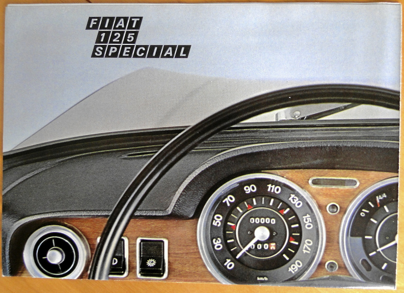 Broschyr Fiat 125 Special 1971