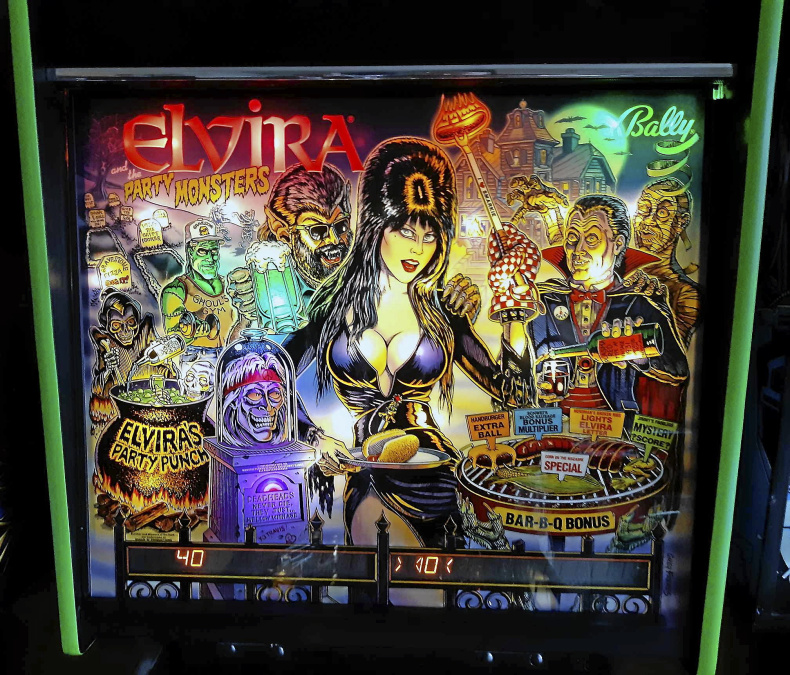 Flipperspel Elvira Bally