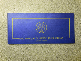 Original användarhandbok till Imperial 1965