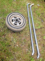 Sidepipe och gammal originalfälg