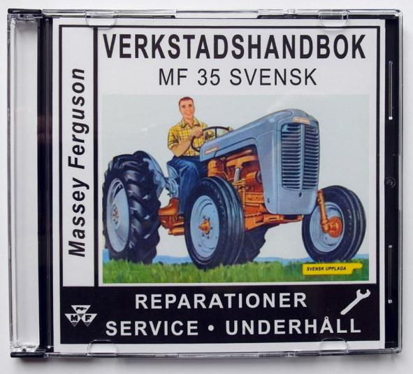 Verkstadshandbok Massey Ferguson 35 på CD el. USB.