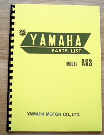Reservdelskatalog Yamaha AS3 1971