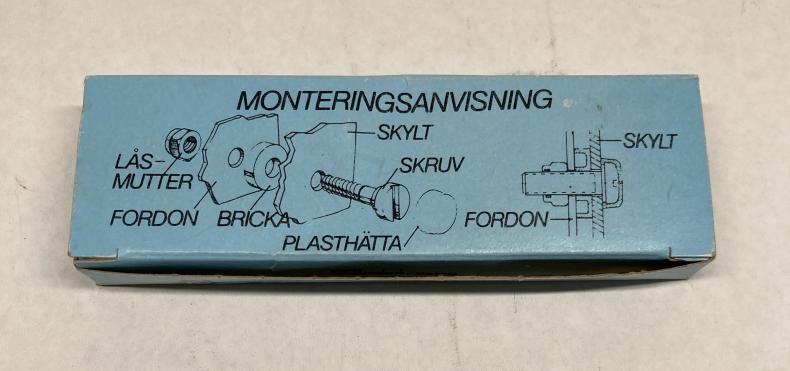 NUMMERPLÅTSKRUVAR