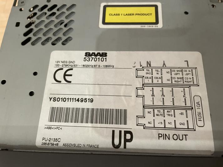 Saab stereomodul