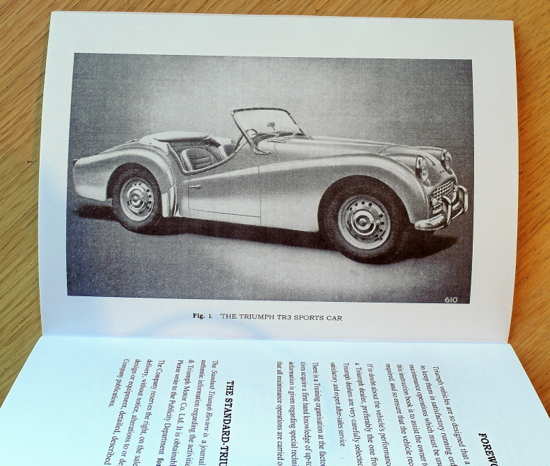 Instruktionsbok Triumph TR3 1958-1961