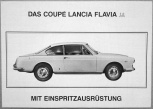 Broschyr Lancia Flavia 1.8 Coupé 1966