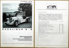 Broschyr Excalibur SS 1965 + prislista